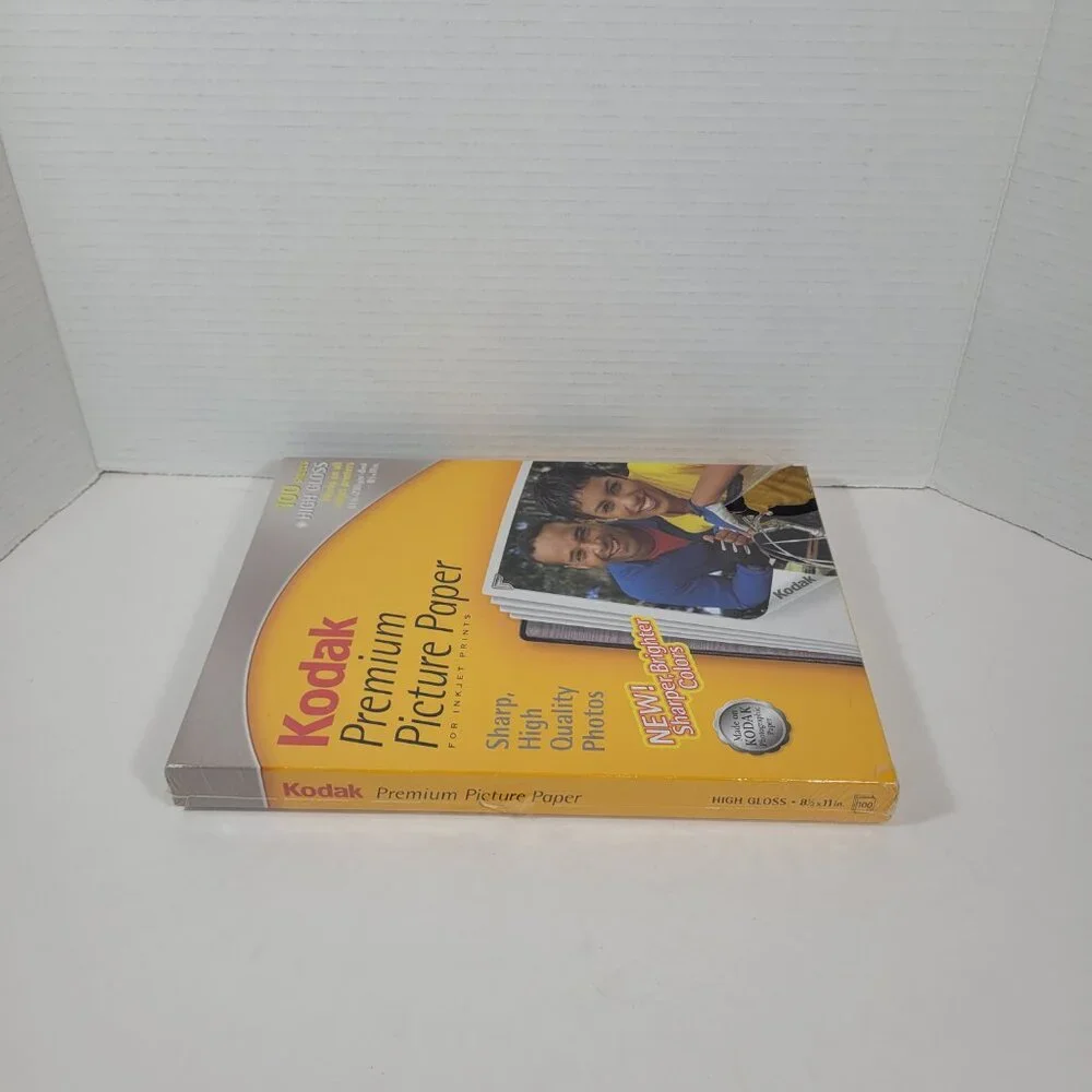 Kodak Premium Picture Paper 100 High Gloss Sheets For Inkjet Printers New Sealed